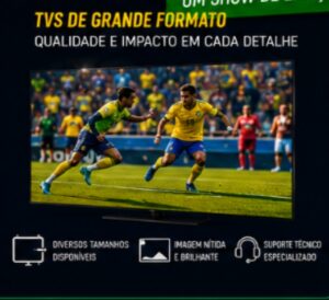 Aluguel de Estruturas Tecnológicas para Eventos Esportivos e Exibição da Copa do Mundo 2026 em Goiânia GO