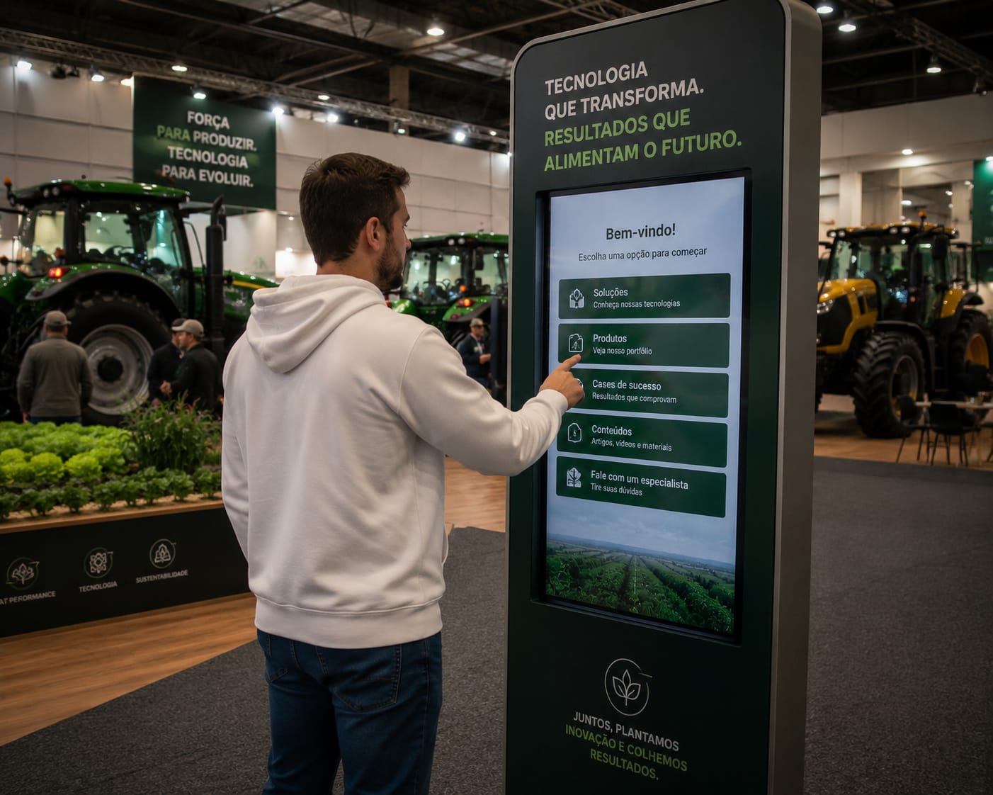 Aluguel de Totem Touch Screen Interativo para Eventos, Shows, Lançamentos, Palestras e Congressos em Curitiba 2026